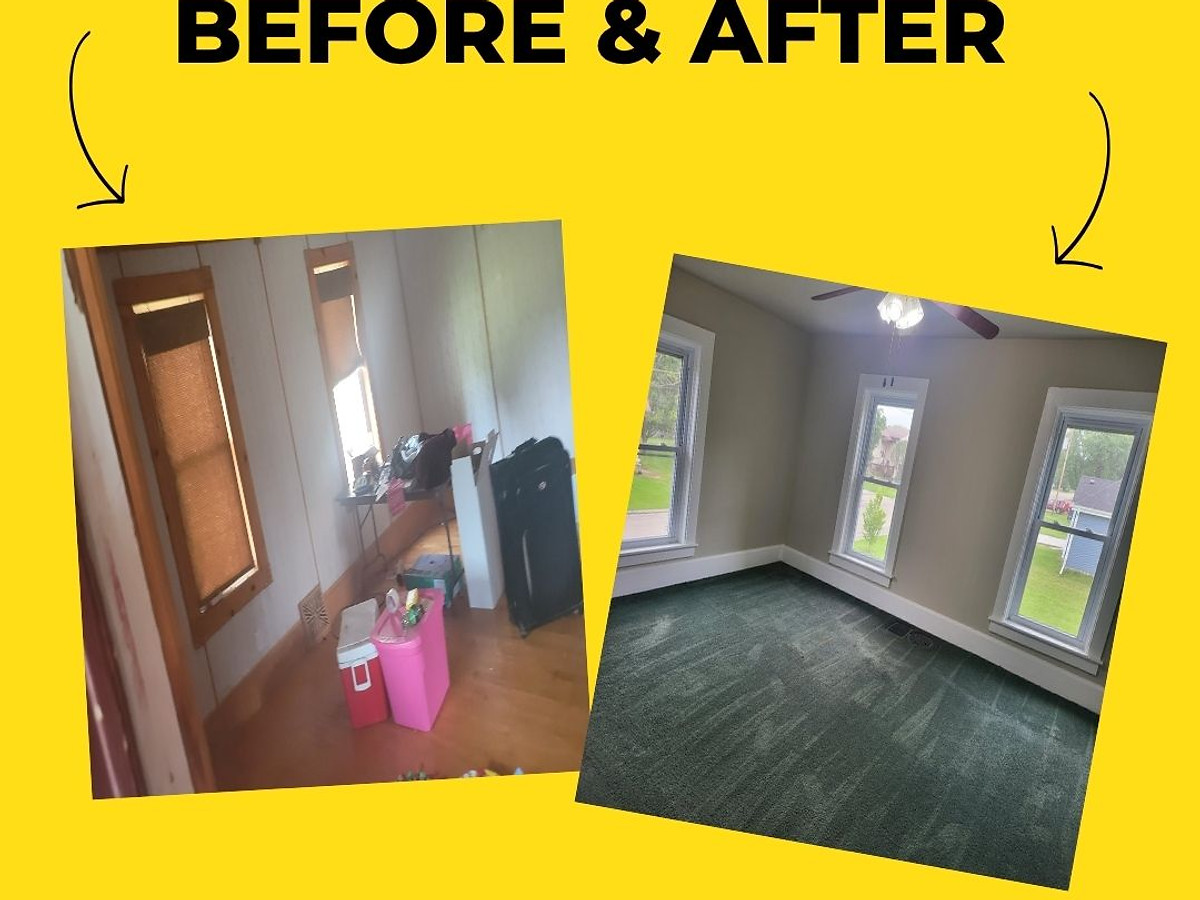 Bedroom renovation before and after